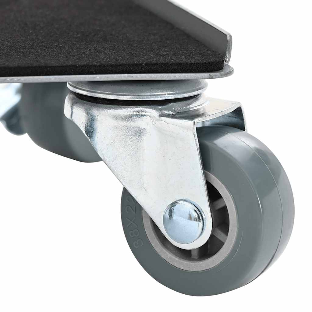 vidaXL Ρόλοι Επίπλων 4 τεμ. με Ανυψωτικό 13,5x13,5x6 εκ. Ατσάλι 1300 κιλά