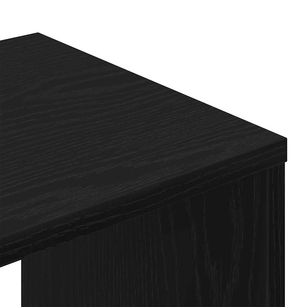 vidaXL Σετ επίπλου τηλεόρασης 6 pcs Μαύρη Οξυά Επεξεργασμένο ξύλο