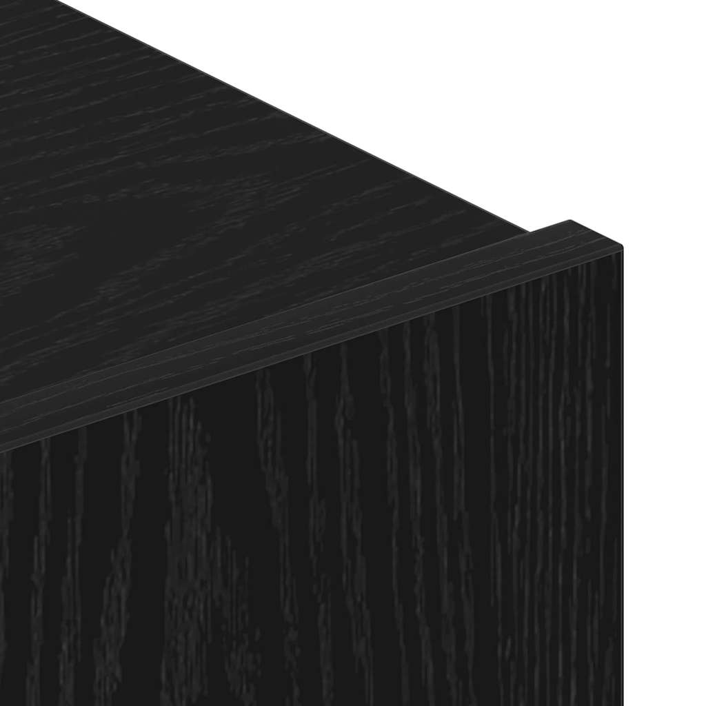 vidaXL Σετ επίπλου τηλεόρασης 4 pcs Μαύρη Οξυά Επεξεργασμένο ξύλο