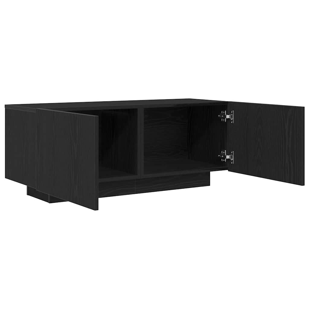 vidaXL Ντουλάπι TV Μαύρη δρυς 100 x 35 x 40 εκ Επεξεργασμένο ξύλο