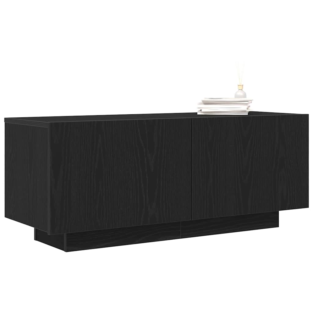 vidaXL Ντουλάπι TV Μαύρη δρυς 100 x 35 x 40 εκ Επεξεργασμένο ξύλο