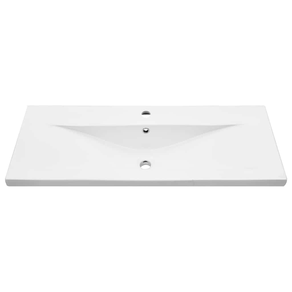 vidaXL Ντουλάπα νιπτήρα με λεκάνη 2 pcs Παλαιό ξύλο 100 x 38.5 x 48 cm