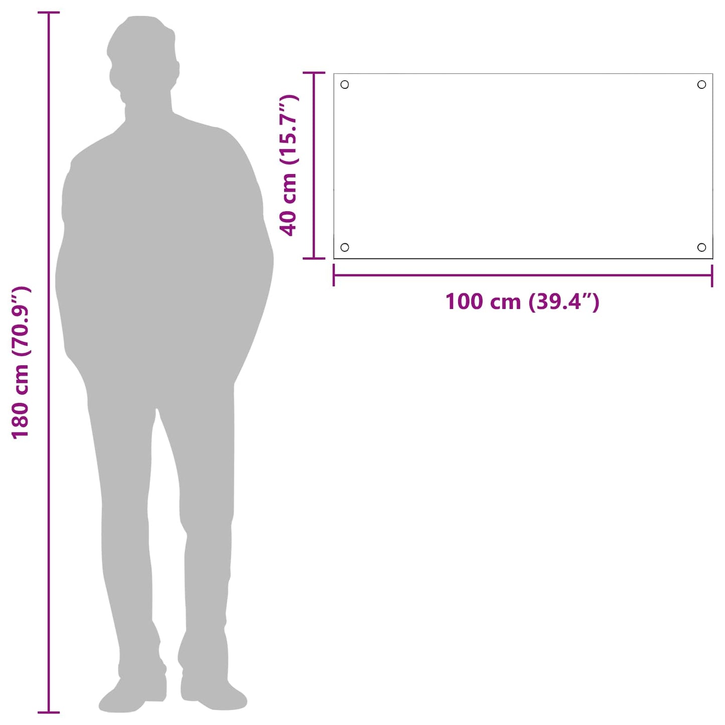vidaXL Πλάτη κουζίνας Ανοιχτό γκρι 100 x 40 cm σκληρυμένο γυαλί