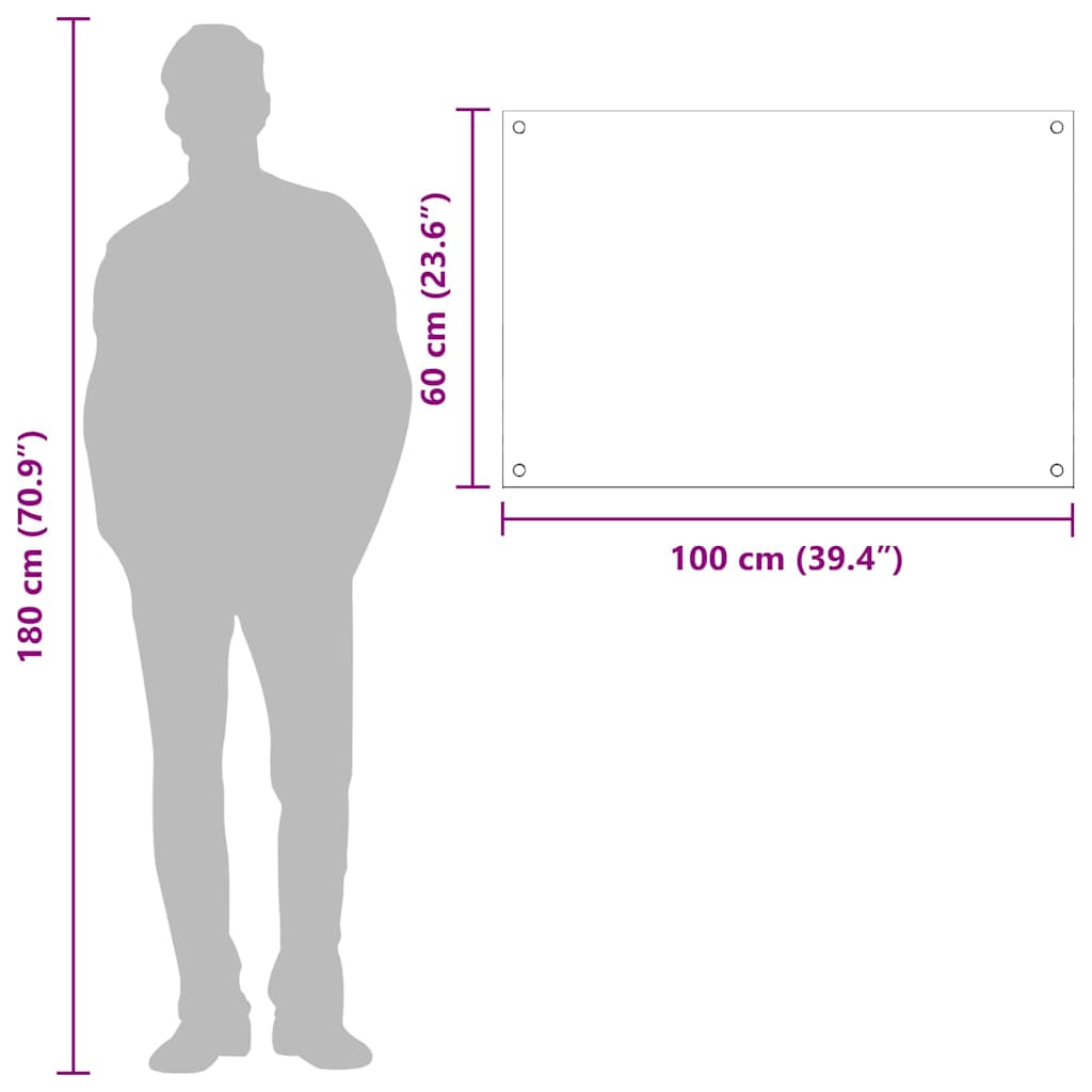 vidaXL Πλάτη κουζίνας Ανοιχτό γκρι 100 x 60 cm σκληρυμένο γυαλί