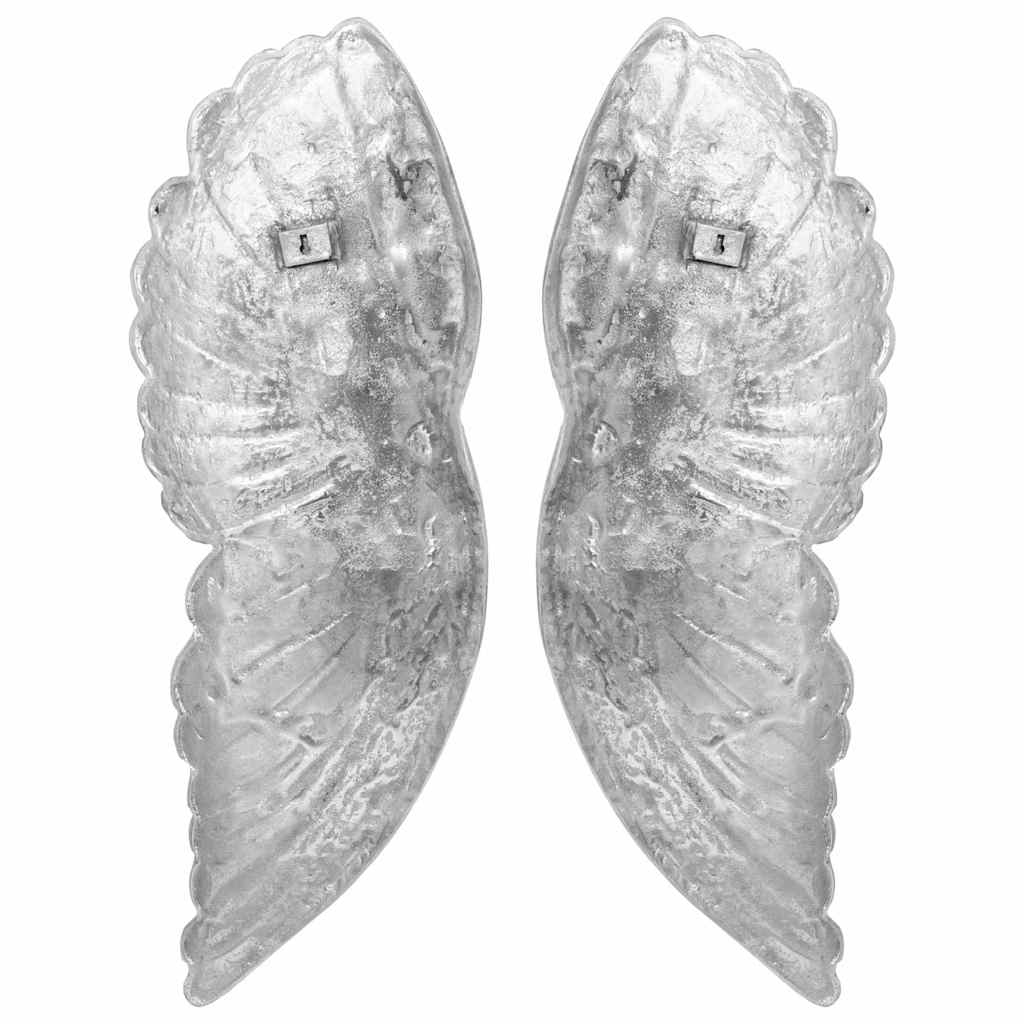 vidaXL Γλυπτό Φτερών Ασημί 17 x 5 x 59 εκ Αλουμίνιο