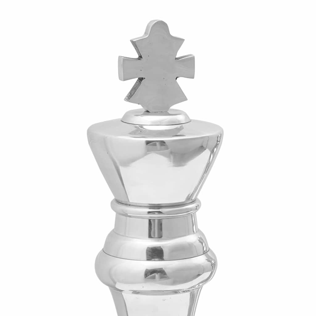 vidaXL Γλυπτά 2 pcs Ασημί Αλουμίνιο