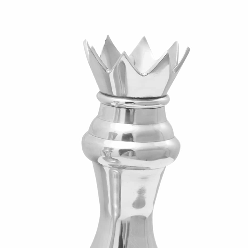 vidaXL Γλυπτά 2 pcs Ασημί Αλουμίνιο