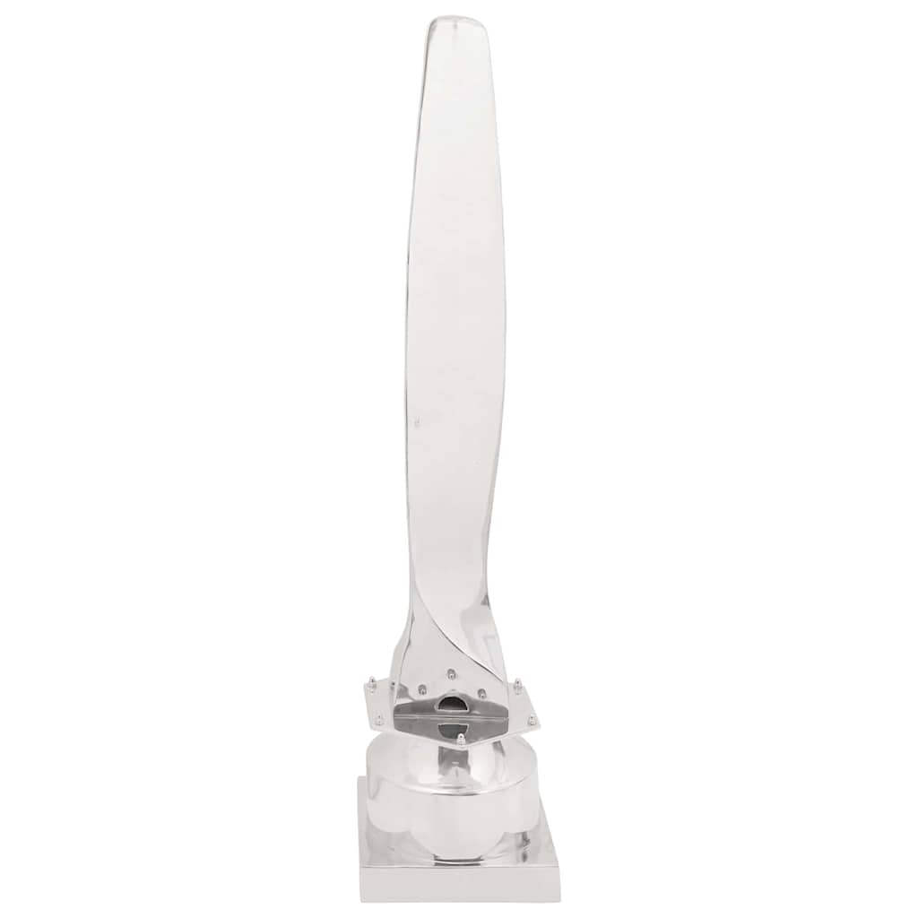 vidaXL Γλυπτό Ασημί 26 x 26 x 110 εκ. Αλουμίνιο