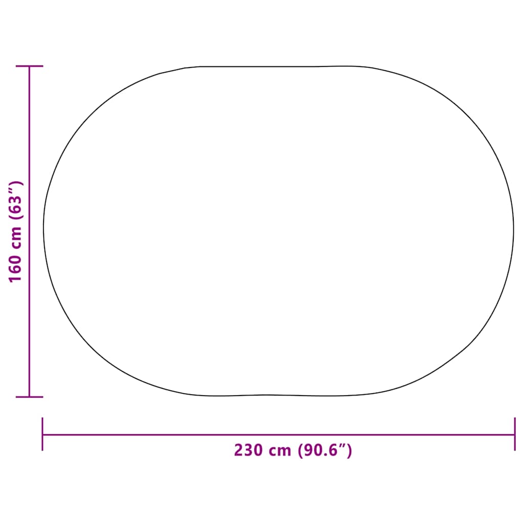 vidaXL Χαλί Καστανό 160 x 230 εκ. PP