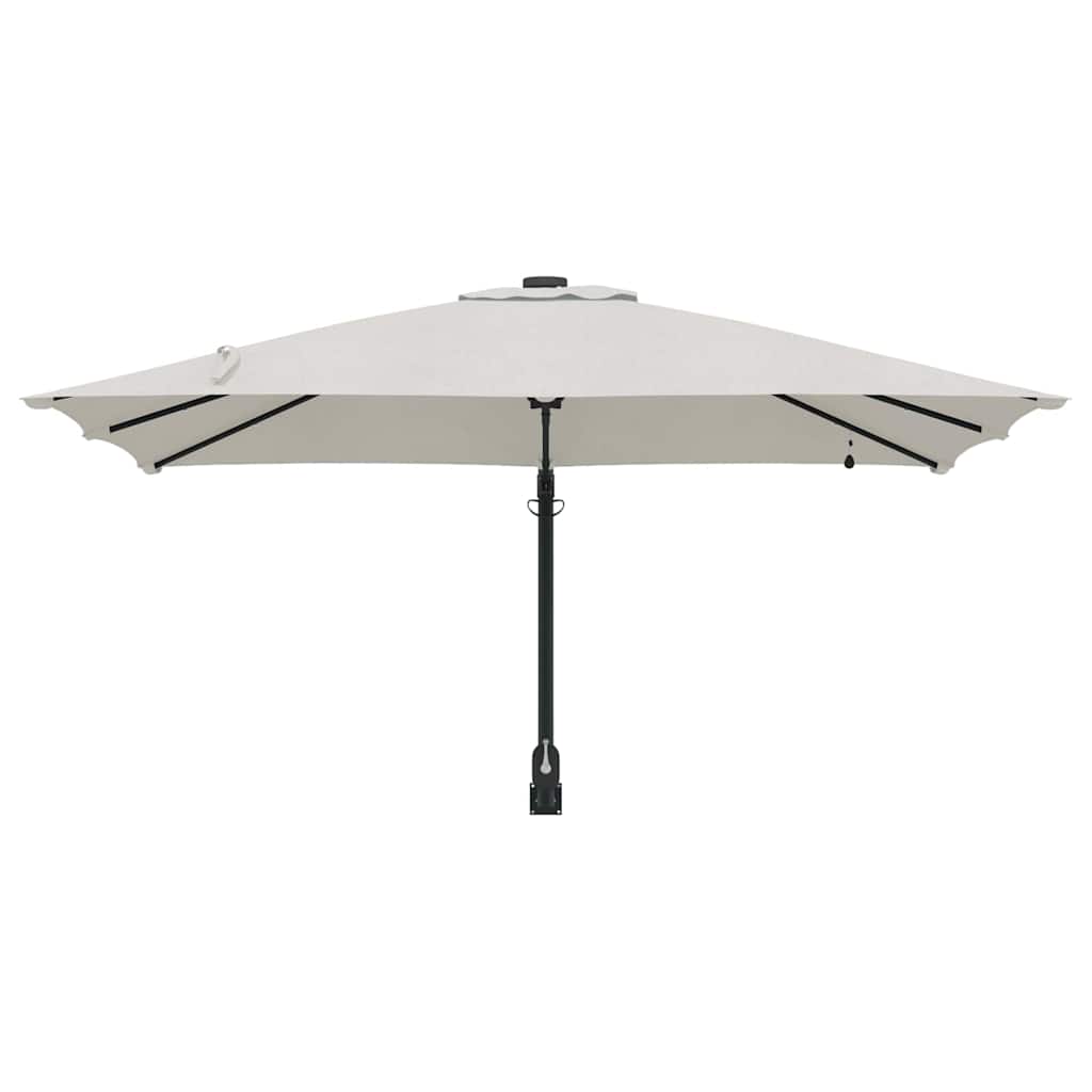 vidaXL Ομπρέλα Κήπου Άμμος 248.5 x 247.5 x 160 εκ. ύφασμα