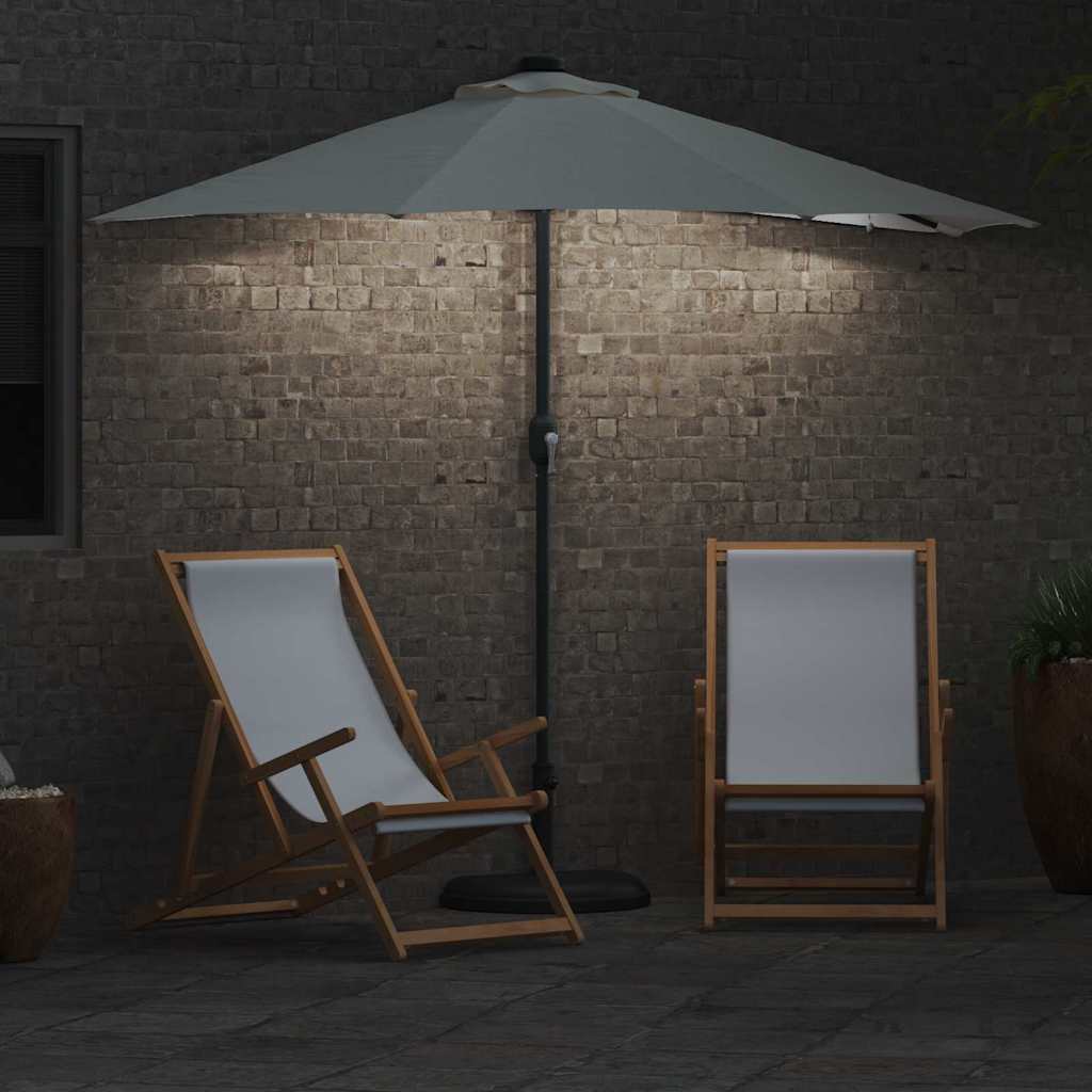 vidaXL Ομπρέλα Κήπου Άμμος 294 x 150 x 223 εκ ύφασμα
