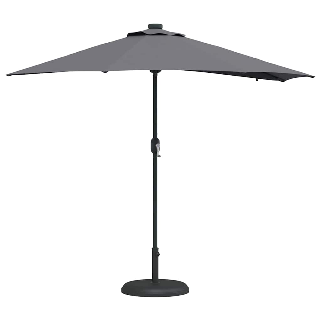 vidaXL Ομπρέλα Κήπου Ανθρακί 294 x 150 x 223 εκ ύφασμα