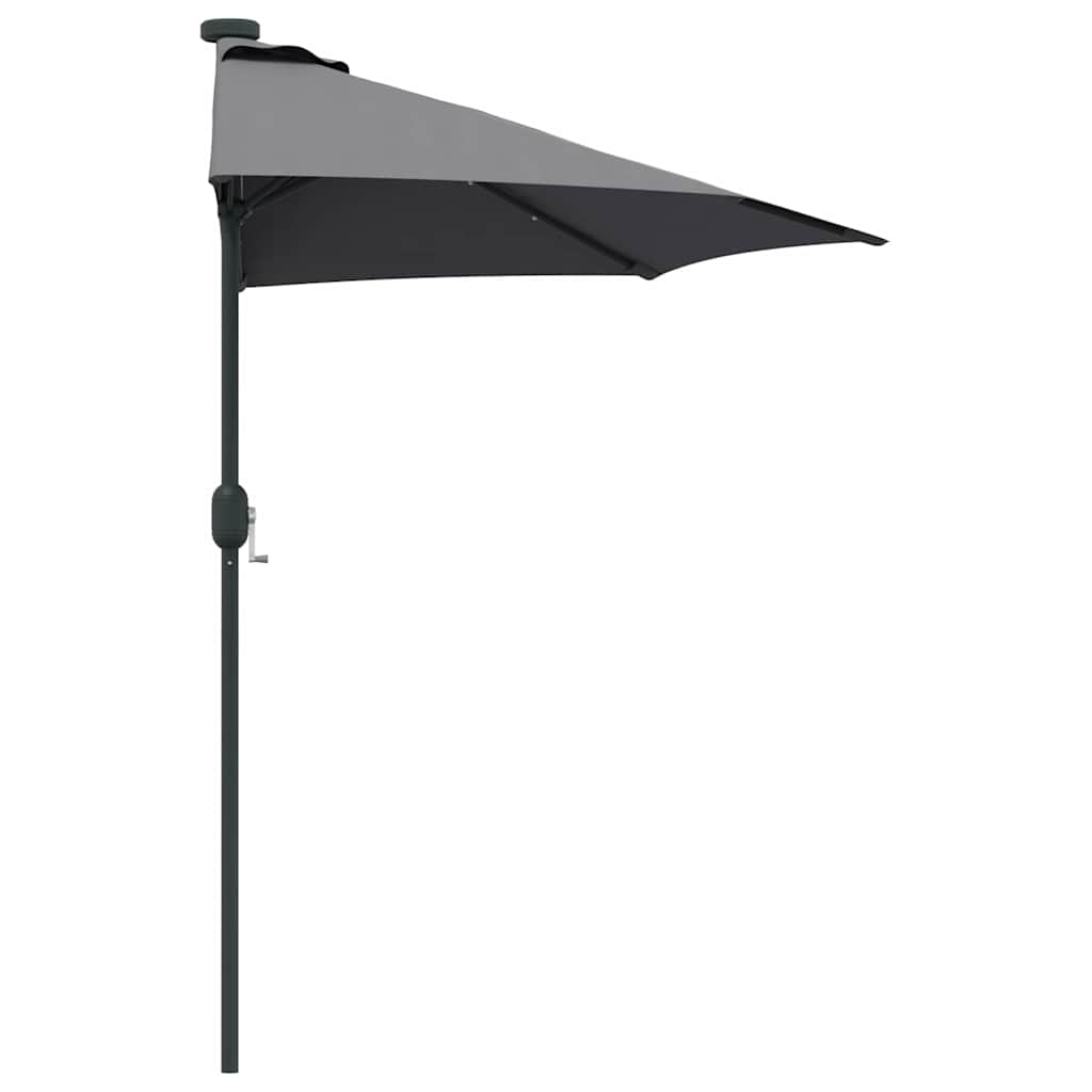 vidaXL Ομπρέλα Κήπου Ανθρακί 294 x 150 x 223 εκ ύφασμα