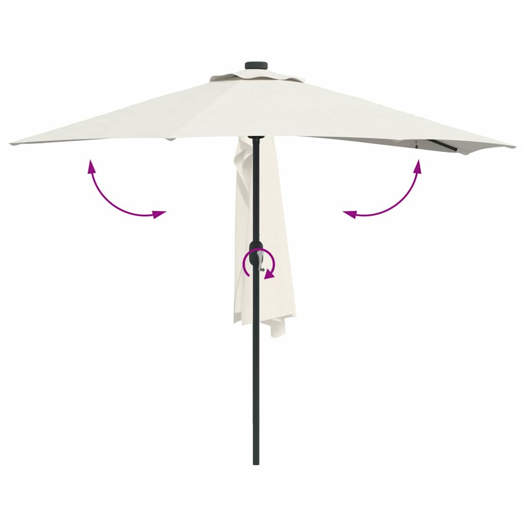 vidaXL Ημιόνι Παράσολα Κήπου 294 cm
