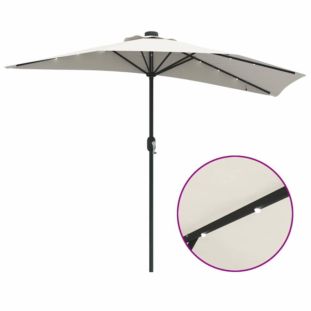 vidaXL Ημιόνι Παράσολα Κήπου 294 cm