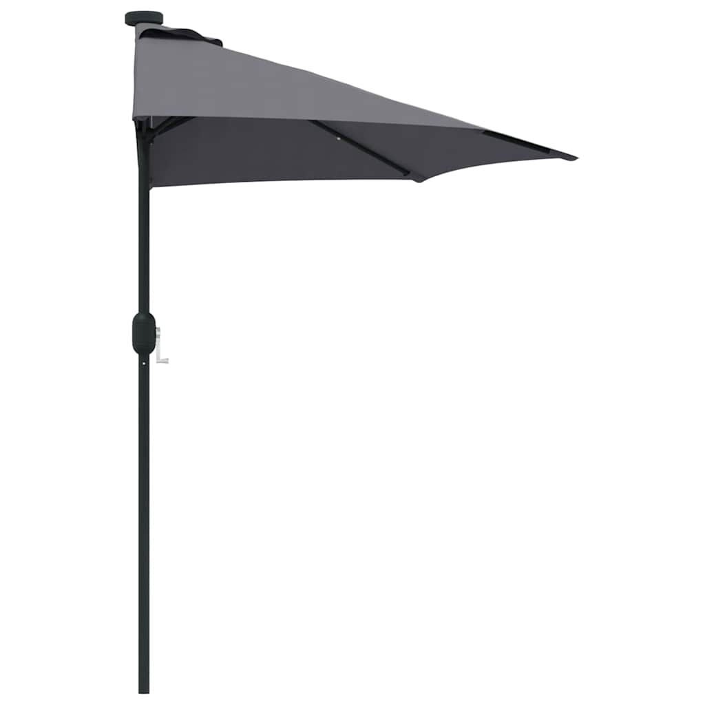 vidaXL Ομπρέλα Κήπου Ανθρακί 294 x 150 x 224 εκ. ύφασμα