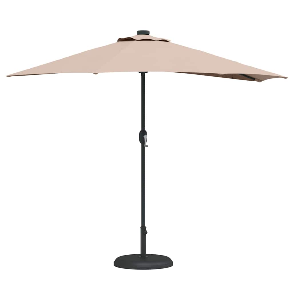 vidaXL Ομπρέλα Κήπου Taupe 294 x 150 x 224 εκ. ύφασμα