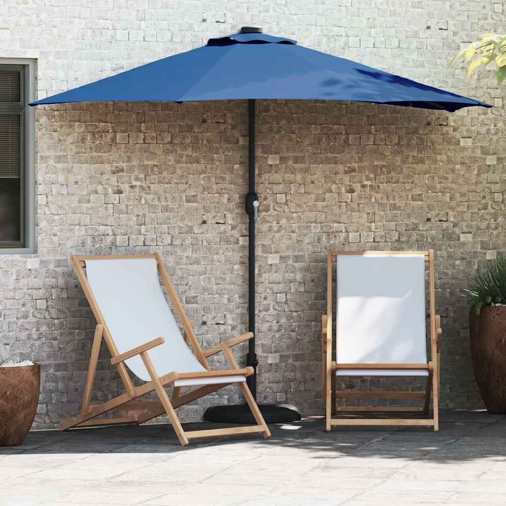 vidaXL Ομπρέλα Κήπου Αζούρ μπλε 294 x 150 x 224 εκ. ύφασμα