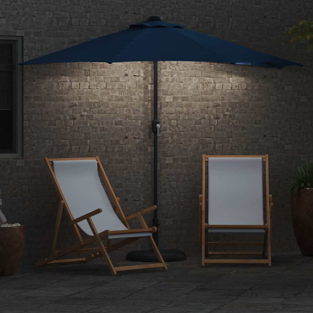 vidaXL Ομπρέλα Κήπου Αζούρ μπλε 294 x 150 x 224 εκ. ύφασμα
