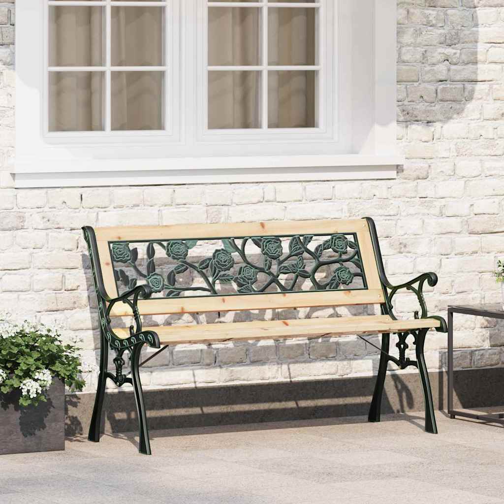 vidaXL παγκάκι Καφέ 116 x 54 x 73 εκ. ξύλο