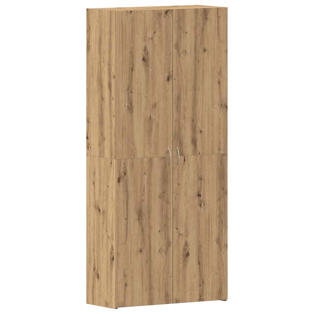 vidaXL Ντουλάπα Παπουτσιών Καφέ 80 x 35.5 x 180 εκ Επεξεργασμένο ξύλο