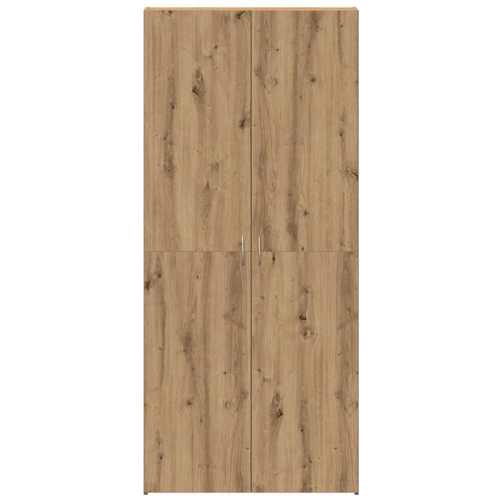 vidaXL Ντουλάπα Παπουτσιών Καφέ 80 x 35.5 x 180 εκ Επεξεργασμένο ξύλο