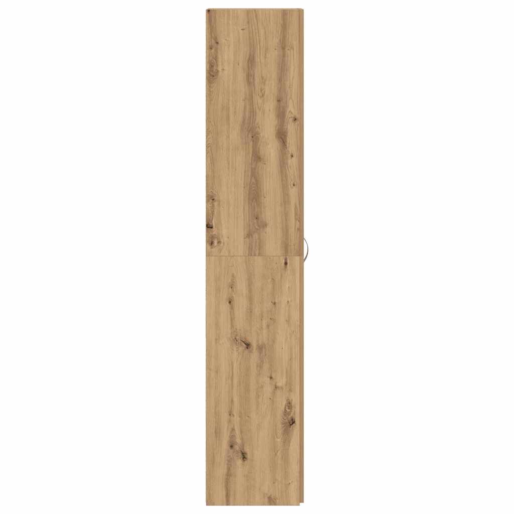 vidaXL Ντουλάπα Παπουτσιών Καφέ 80 x 35.5 x 180 εκ Επεξεργασμένο ξύλο