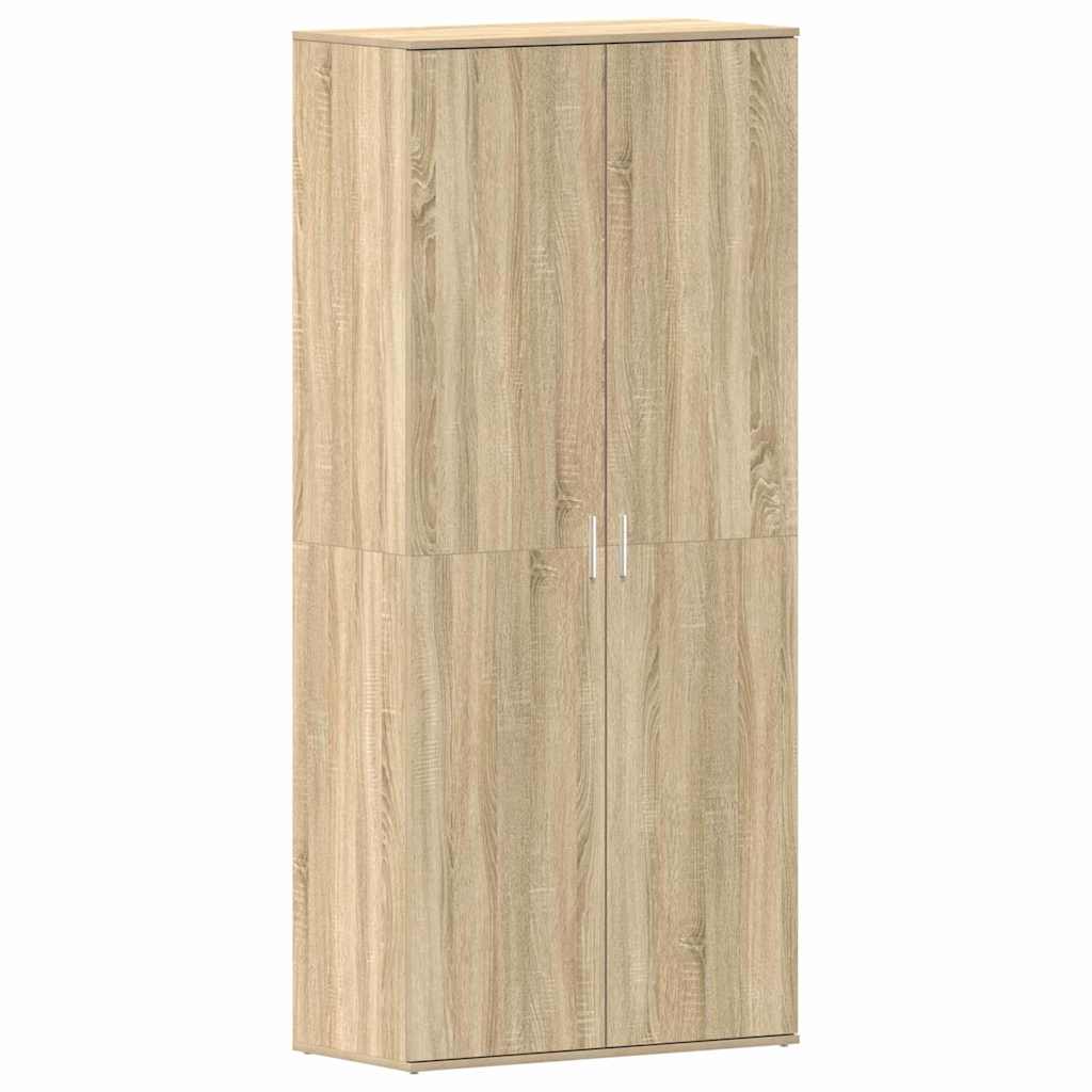 vidaXL Ντουλάπα Παπουτσιών Καφέ 80 x 39 x 180 εκ Επεξεργασμένο ξύλο