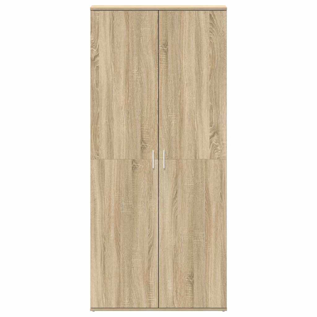 vidaXL Ντουλάπα Παπουτσιών Καφέ 80 x 39 x 180 εκ Επεξεργασμένο ξύλο