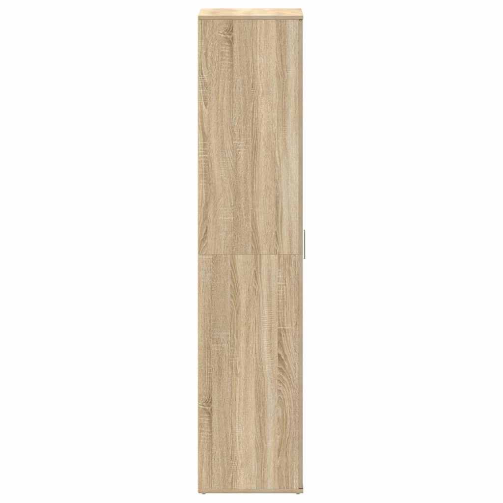 vidaXL Ντουλάπα Παπουτσιών Καφέ 80 x 39 x 180 εκ Επεξεργασμένο ξύλο