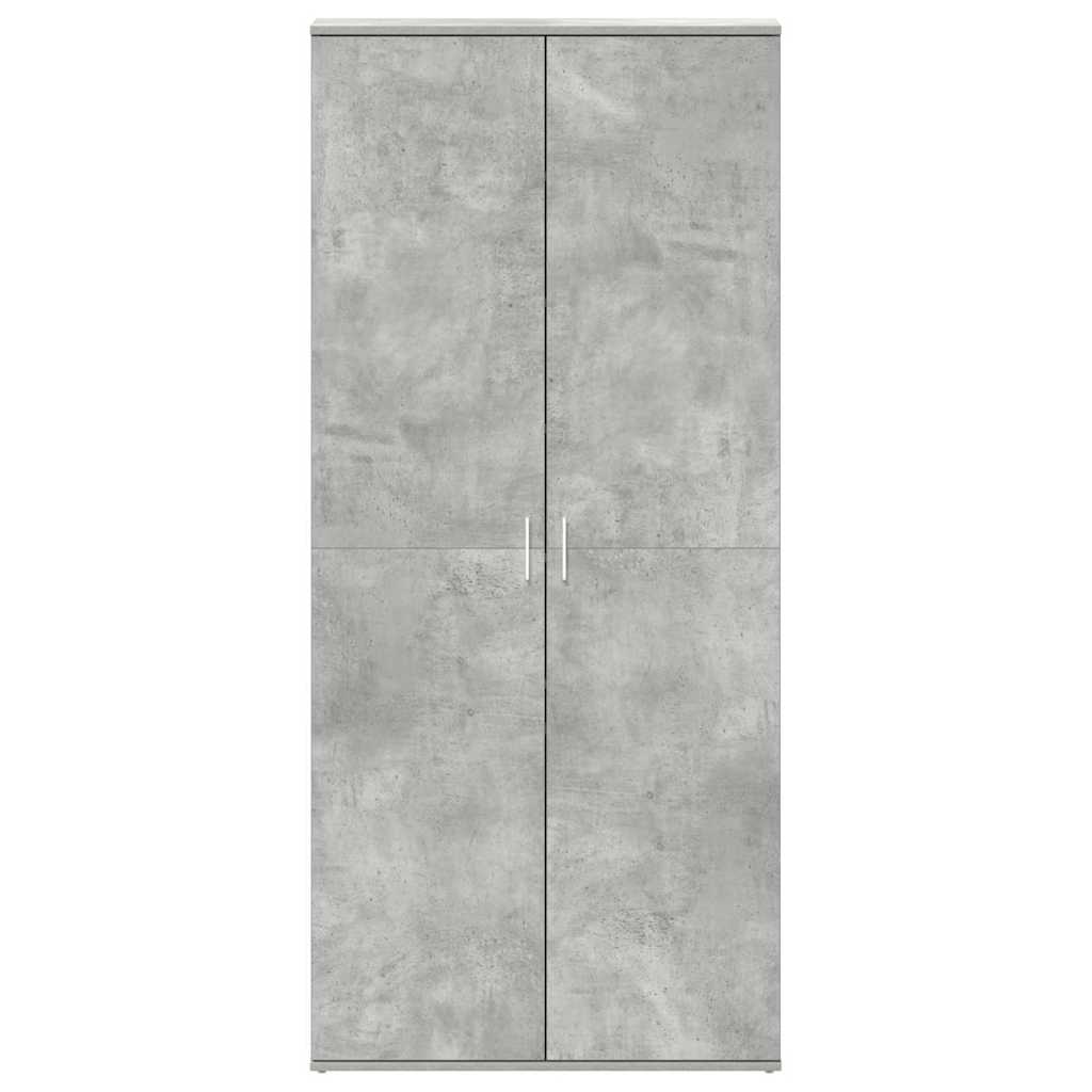 vidaXL Ντουλάπα Παπουτσιών Γκρι 80 x 39 x 180 εκ Επεξεργασμένο ξύλο