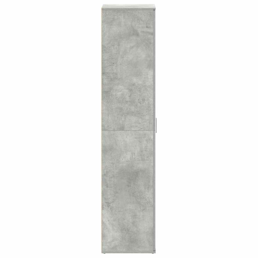 vidaXL Ντουλάπα Παπουτσιών Γκρι 80 x 39 x 180 εκ Επεξεργασμένο ξύλο