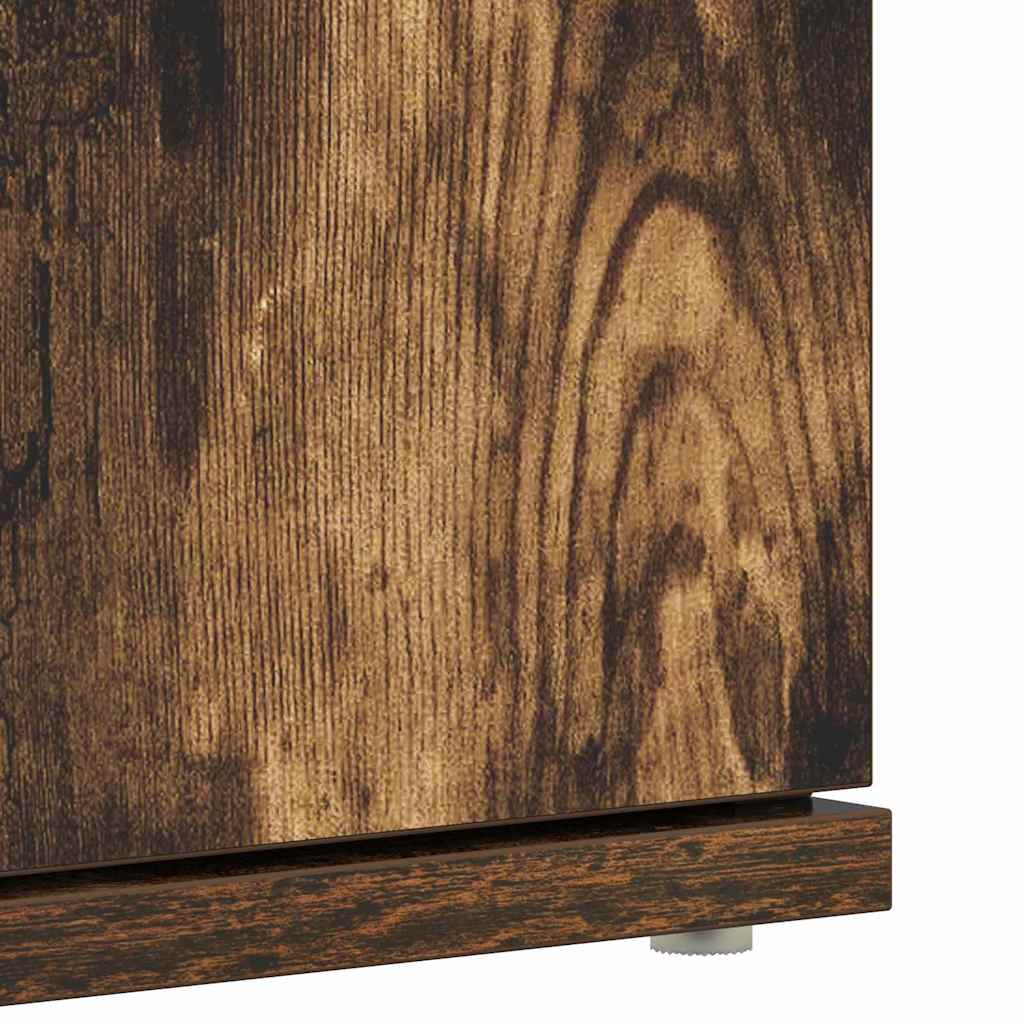 vidaXL Ντουλάπα Παπουτσιών Καφέ 80 x 39 x 180 εκ Επεξεργασμένο ξύλο
