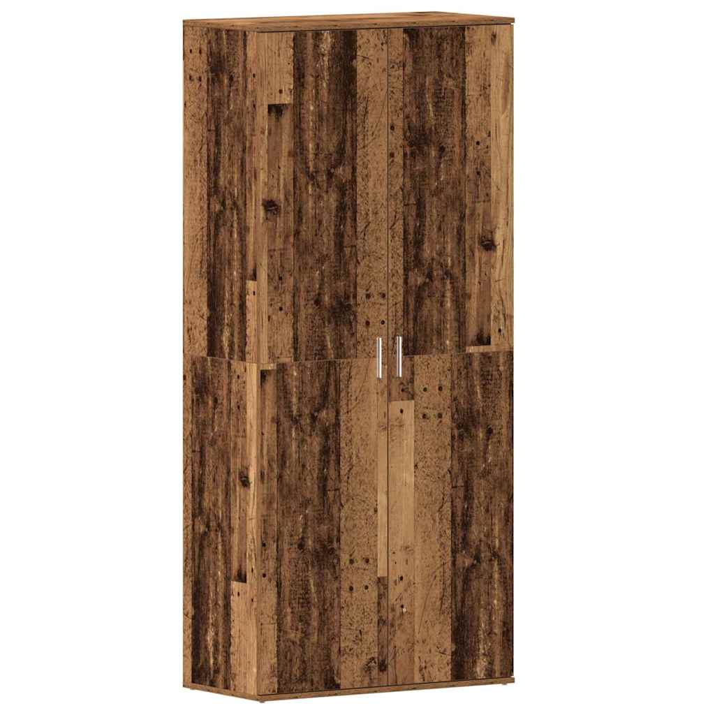 vidaXL Ντουλάπα Παπουτσιών Καφέ 80 x 39 x 180 εκ Επεξεργασμένο ξύλο