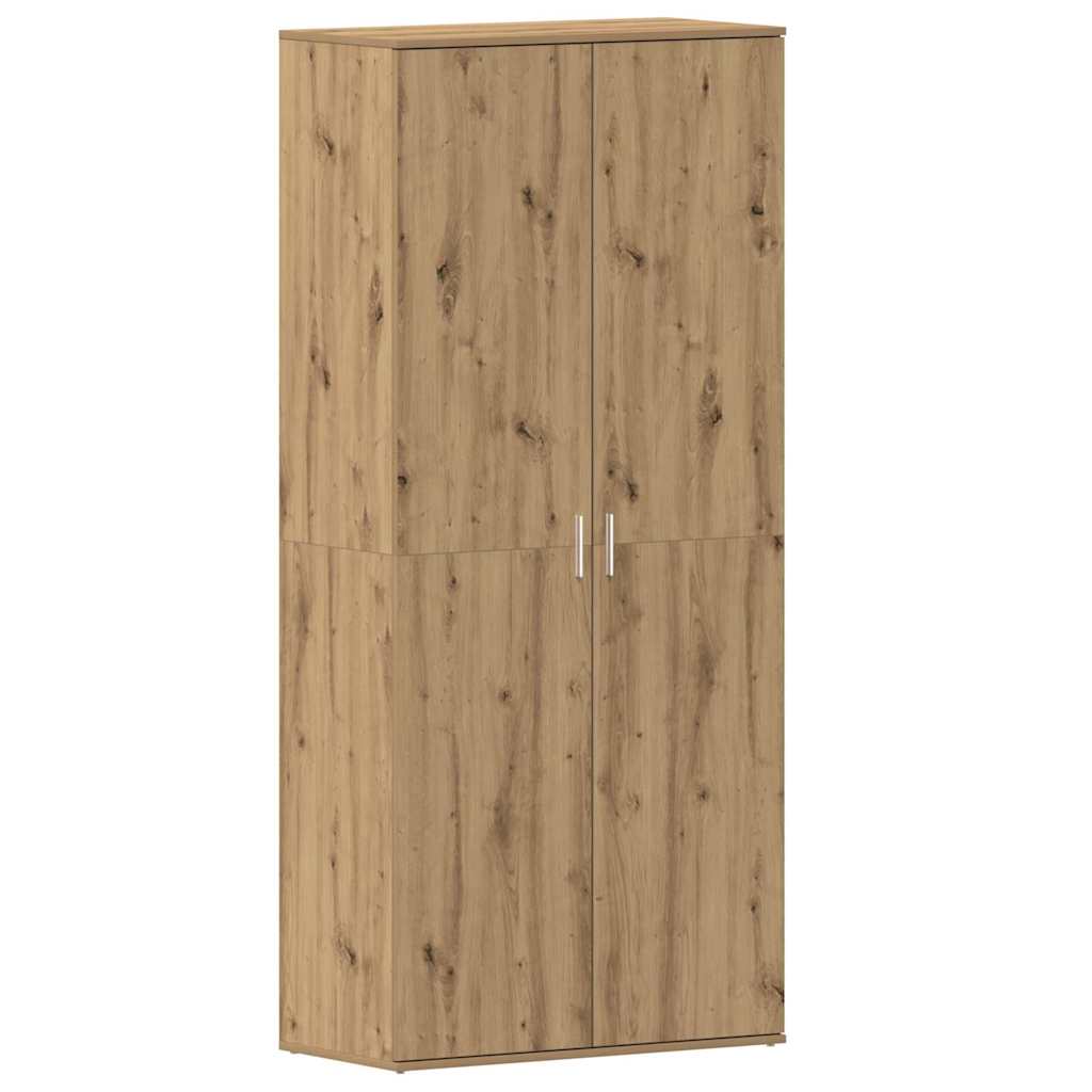 vidaXL Ντουλάπα Παπουτσιών Καφέ 80 x 39 x 180 εκ Επεξεργασμένο ξύλο