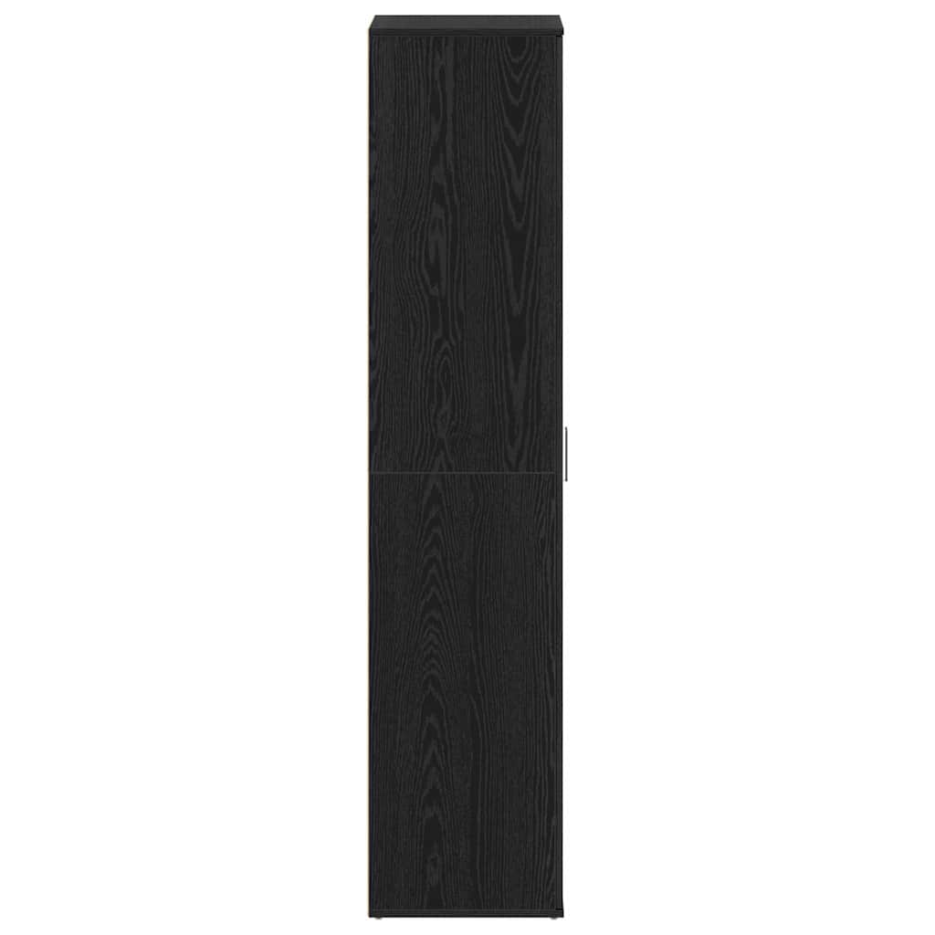 vidaXL Ντουλάπα Παπουτσιών Μαύρο 80 x 39 x 180 εκ Επεξεργασμένο ξύλο