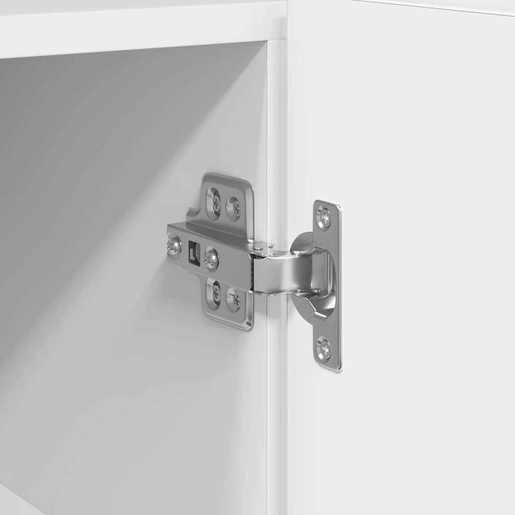 vidaXL Πλαϊνό γραφείο Λευκό 116 x 30 x 75 εκ. Επεξεργασμένο ξύλο