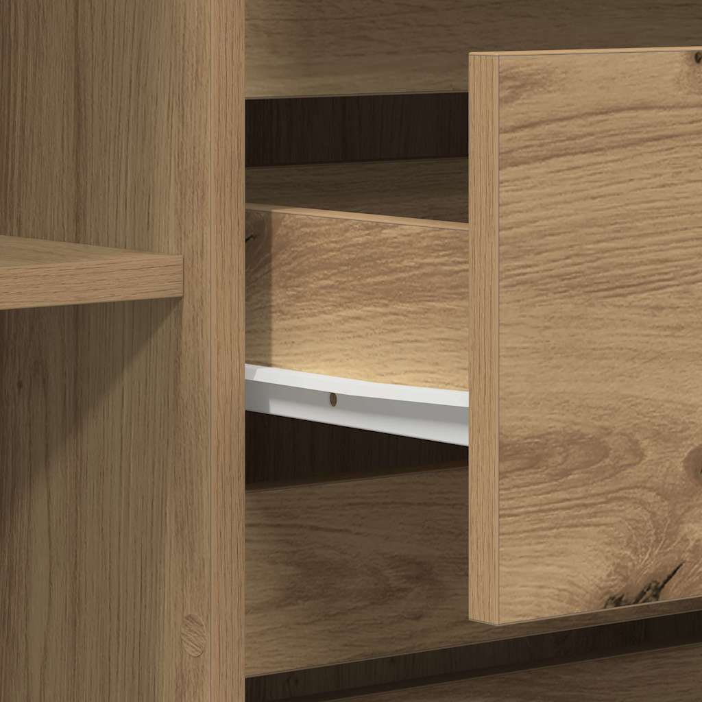 vidaXL Πλαϊνό γραφείο Artisan Oak 120 x 41 x 75 εκ. Επεξεργασμένο ξύλο