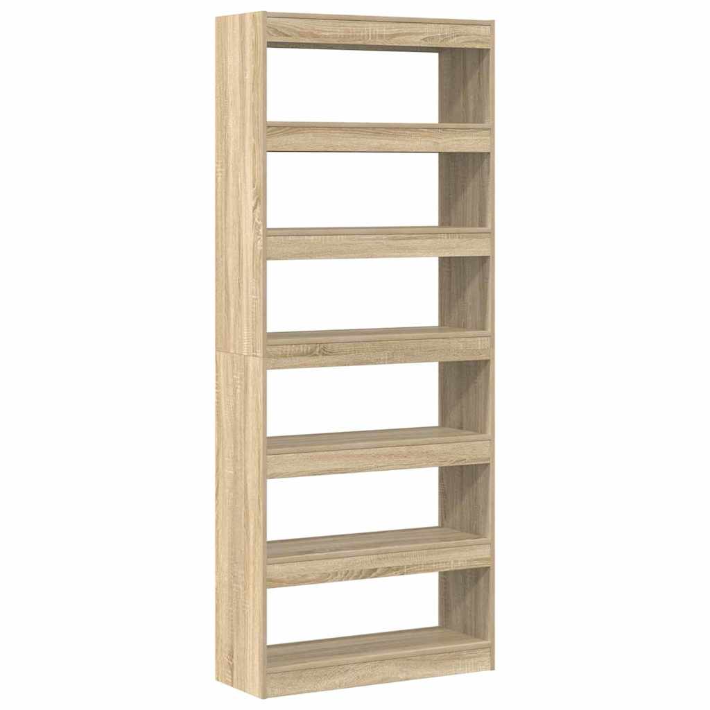 vidaXL Βιβλιοθήκη Sonoma Oak Sonoma Oak Επεξεργασμένο ξύλο