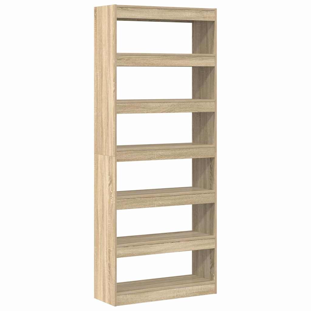 vidaXL Βιβλιοθήκη Sonoma Oak Sonoma Oak Επεξεργασμένο ξύλο