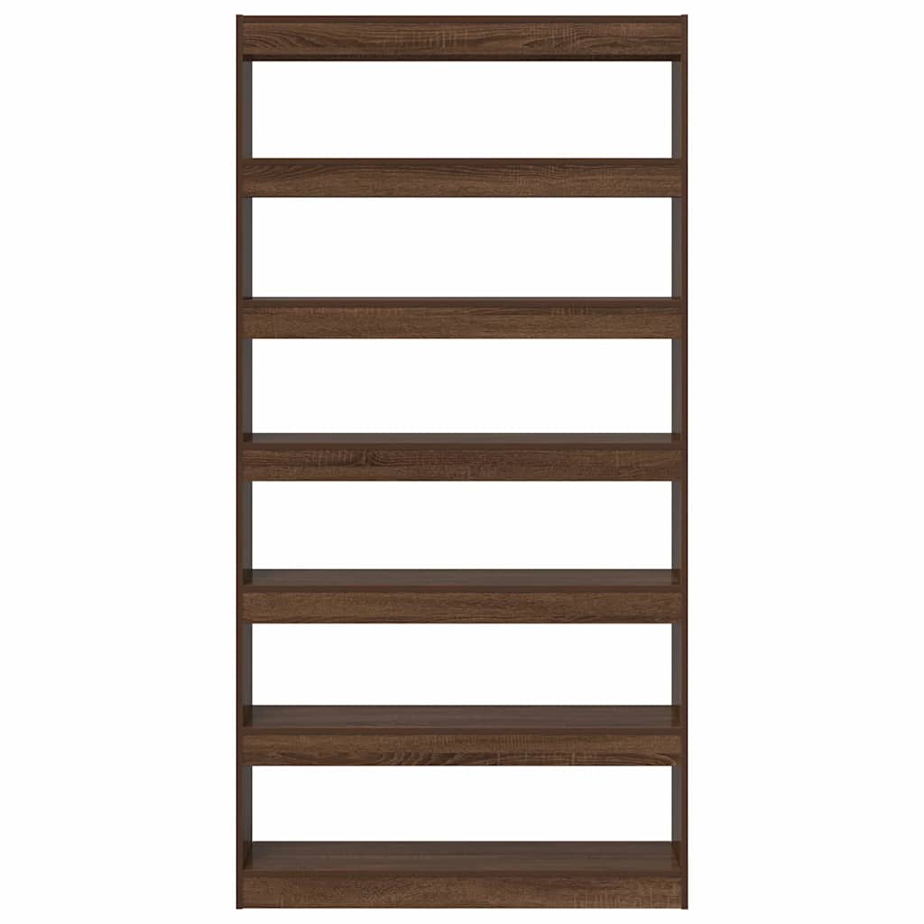 vidaXL Βιβλιοθήκη Καφέ 100 x 30 x 198 εκ. Επεξεργασμένο ξύλο