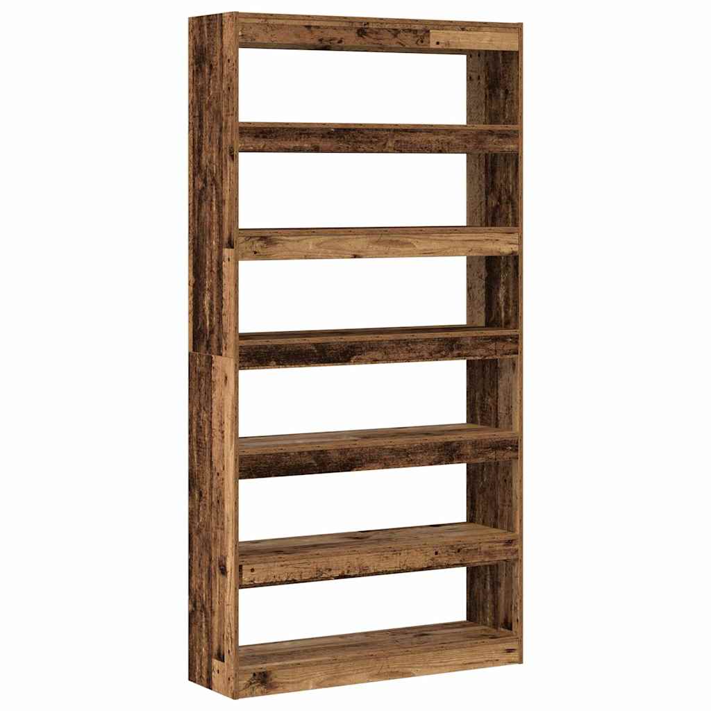 vidaXL Βιβλιοθήκη Καφέ 100 x 30 x 198 εκ. Επεξεργασμένο ξύλο