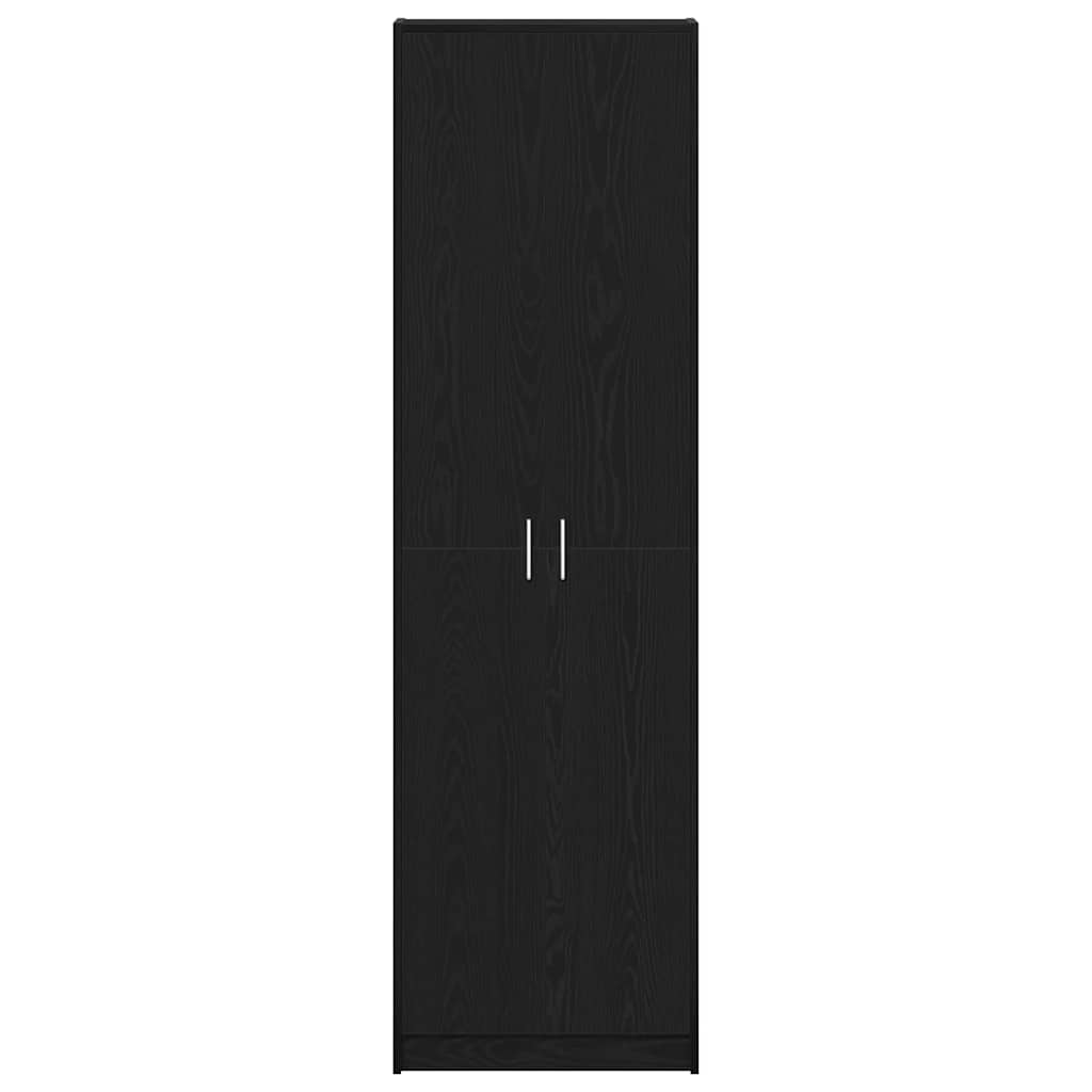 vidaXL Ντουλάπι Μαύρη δρυς 55 x 25 x 189 εκ. Επεξεργασμένο ξύλο