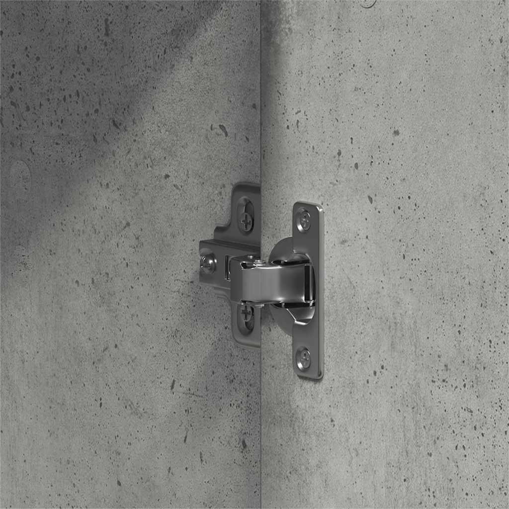 vidaXL Ντουλάπι Γκρι σκυροδέματος 55 x 25 x 189 εκ. Επεξεργασμένο ξύλο