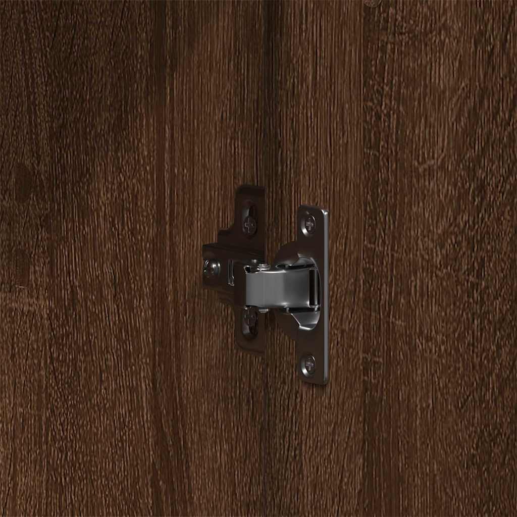 vidaXL Ντουλάπι με ράφι Καφέ δρυς 55 x 25 x 189 εκ. Επεξεργασμένο ξύλο