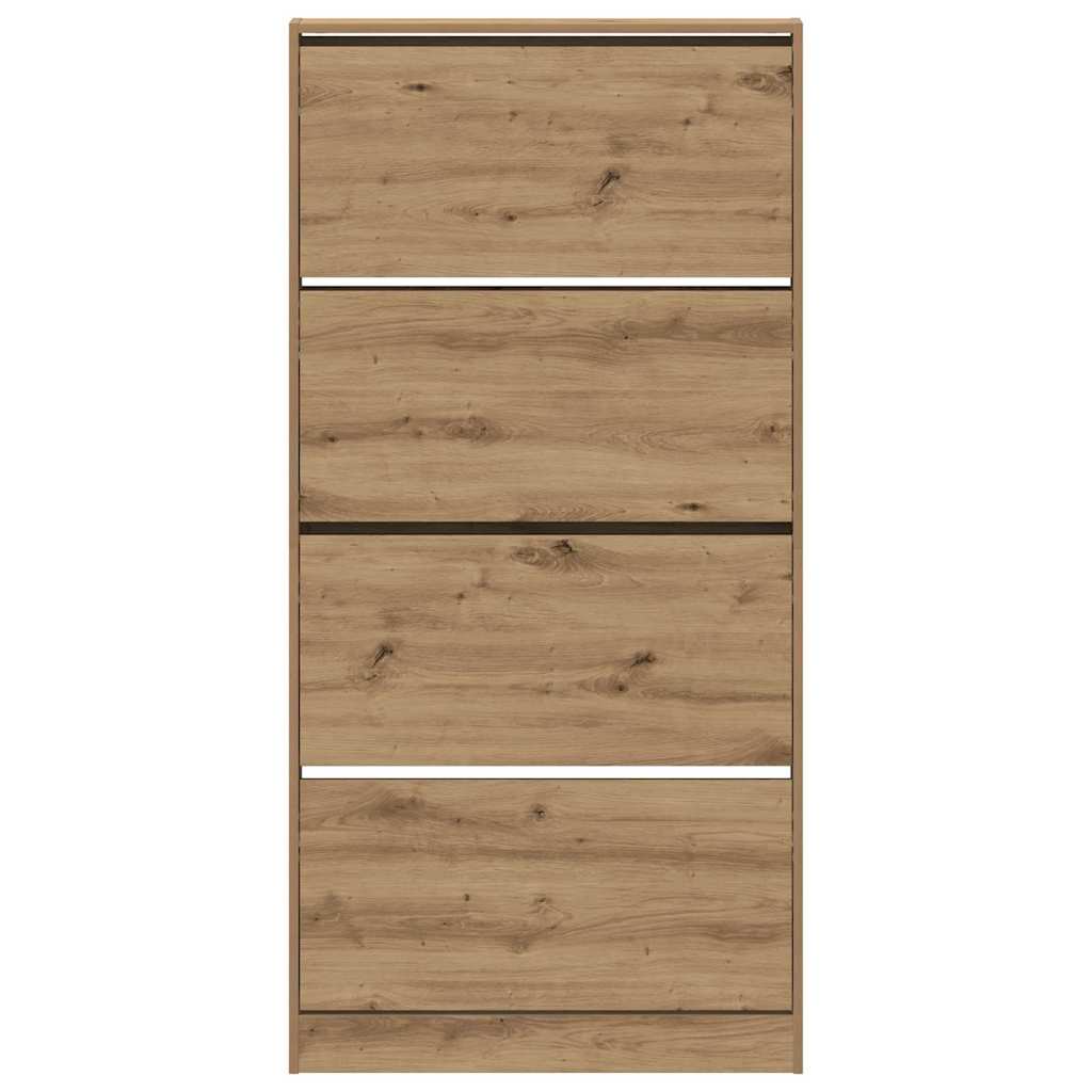 vidaXL Ντουλάπα Παπουτσιών με πόρτα artisan δρυς 80 x 21 x 163.5 cm