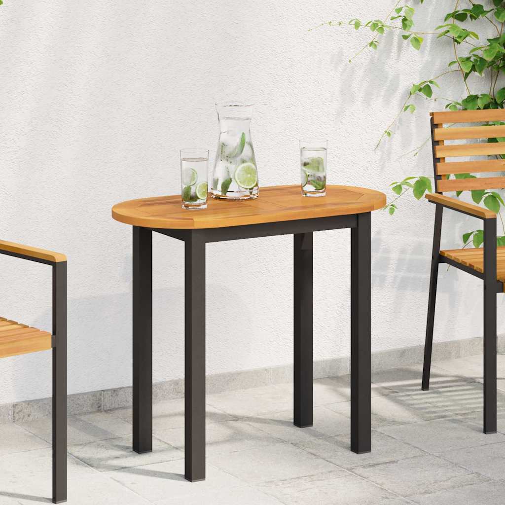 vidaXL Επιφάνεια Τραπέζι 80x40x2,2 cm Ωοειδής Μασίφ Ξύλο Ακακίας