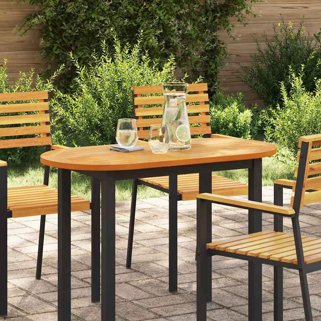 vidaXL Ωοειδής Επιφάνεια Τραπέζι 100x50x2.2 εκ. μασίφ ξύλο ακακίας