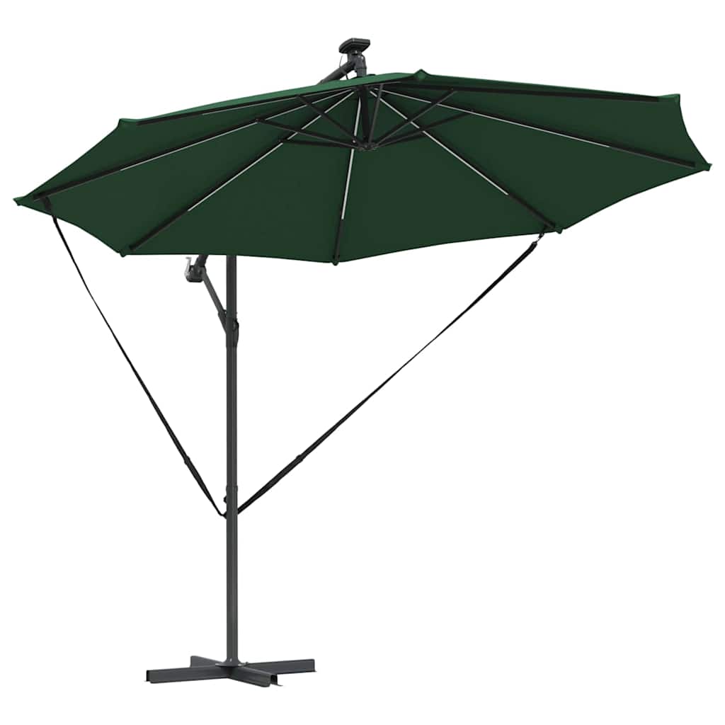 vidaXL Ομπρέλα Cantilever Banana Πράσινο 294 x 294 x 248 cm