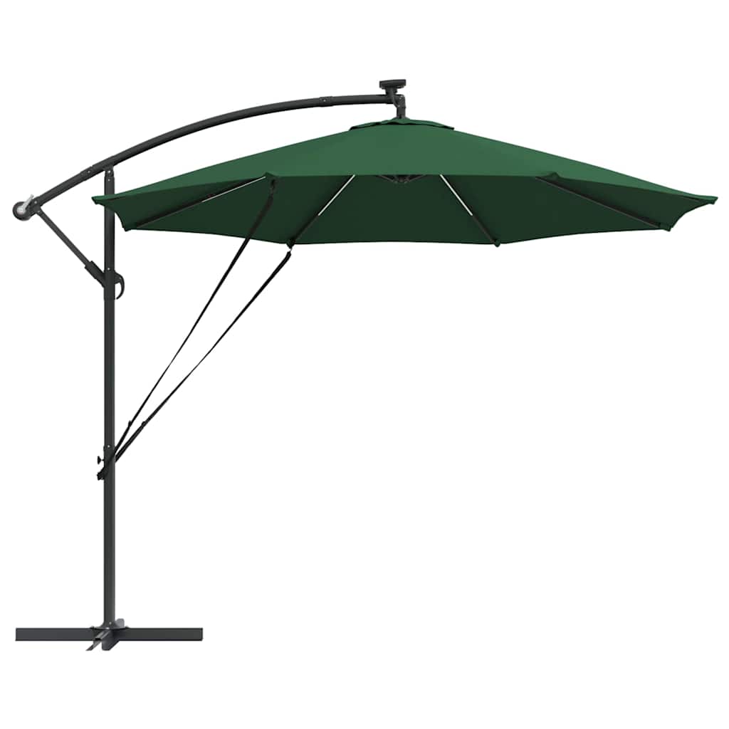 vidaXL Ομπρέλα Cantilever Banana Πράσινο 294 x 294 x 248 cm